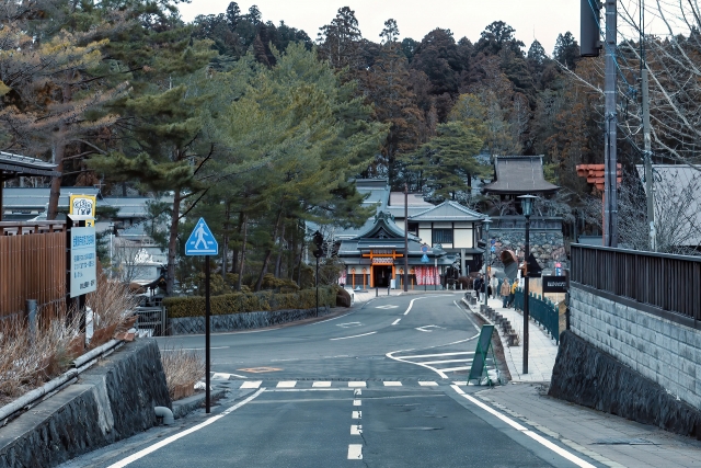 高野山の門前町とお寺